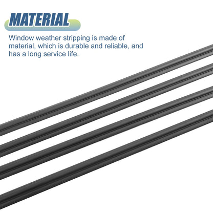 4pcs Window Weatherstrip Door Seal for Toyota Sequoia (2008-2022)