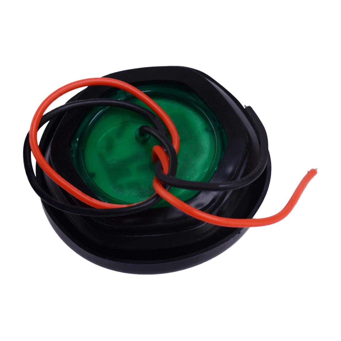 2" Green LED Round Clearance Side Marker Lights for Truck Trailer 12V