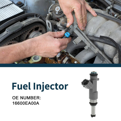 Fuel Injector 16600EA00A for Nissan Frontier 2.5 (2008-2019) 1 Pc Gray