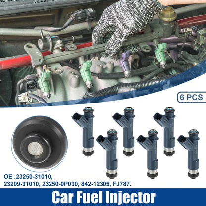 6 Pcs Fuel Injector Nozzle Replacement for Toyota Tacoma 4.0L