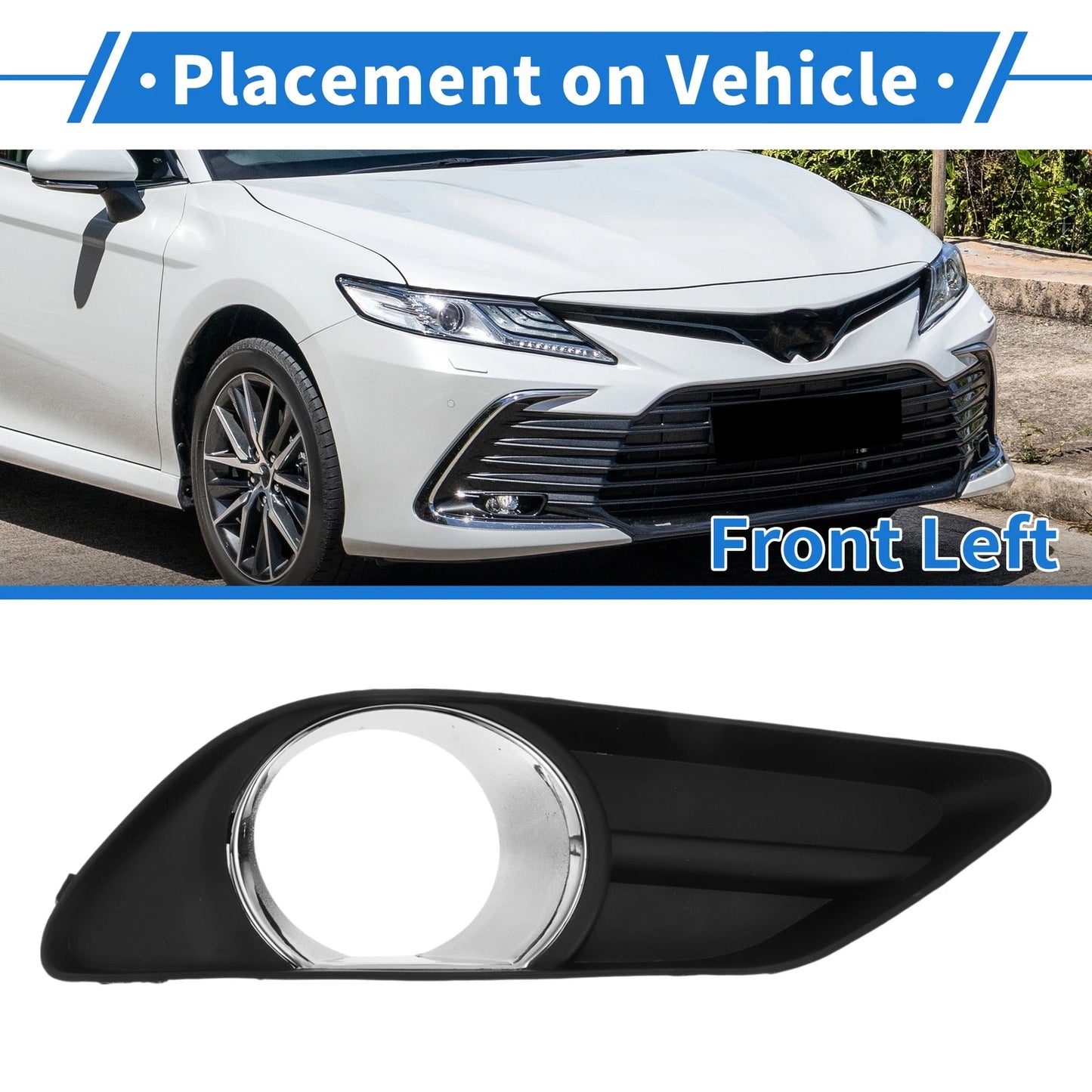 Front Left Fog Light Grill for Toyota Camry (2006-2009)