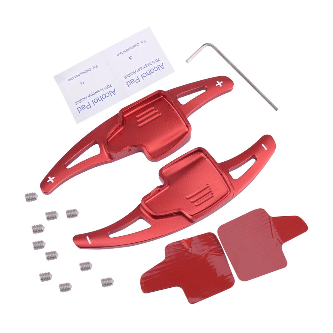 Red Steering Wheel Gear Shift Paddle Shifter Extension for Ford Ecosport