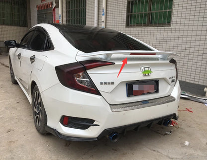 Universal Spoiler Wing for Honda Civic Sedan 2016-2021 Pearl White
