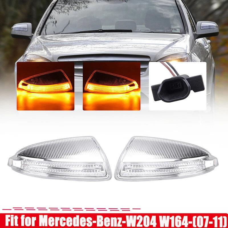 LED Side Mirror Turn Signal Light for Mercedes W204 C250 C300 C350 (2008-2015)