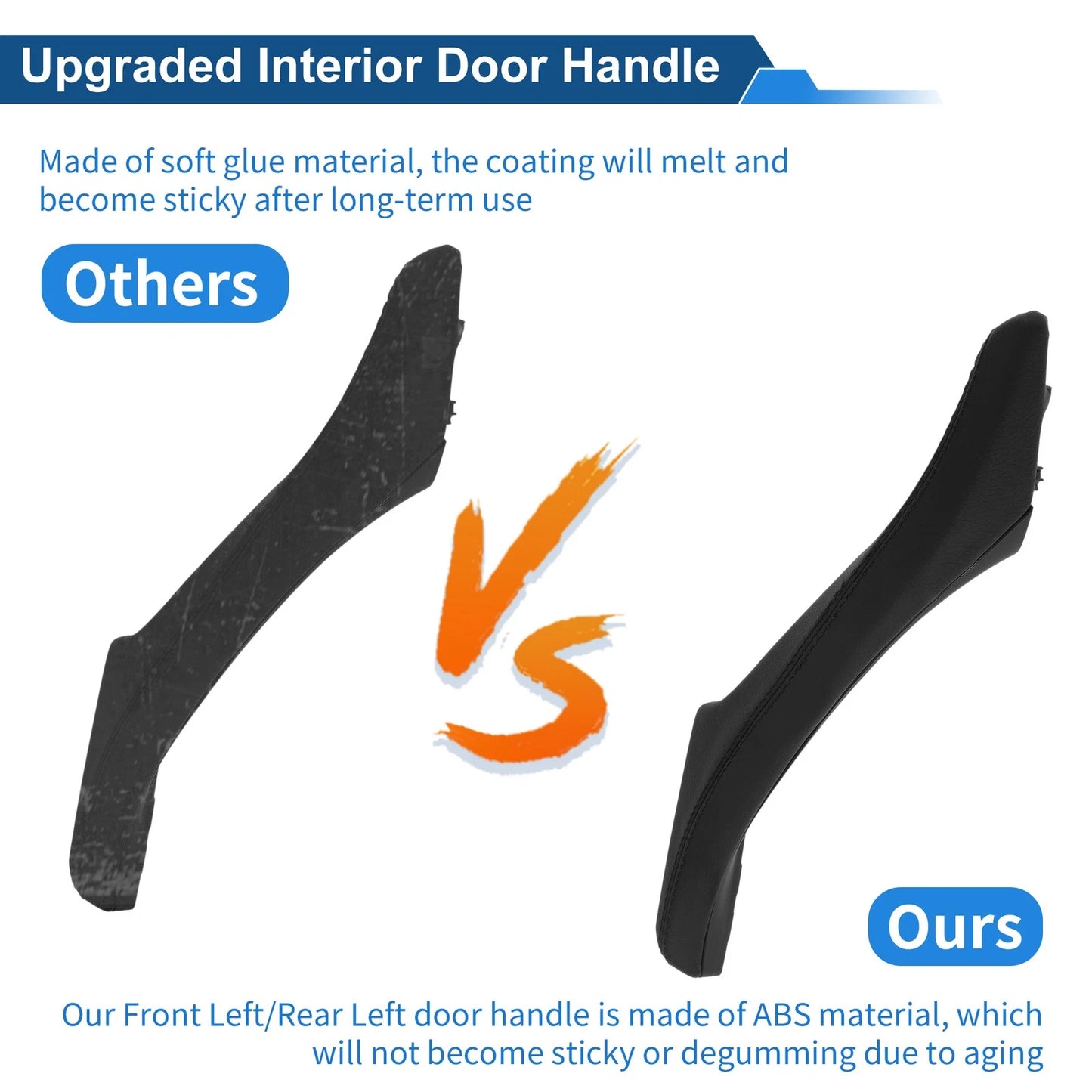 Inner Door Panel Handle for BMW F10 F11 F18 (2010-2017) Black