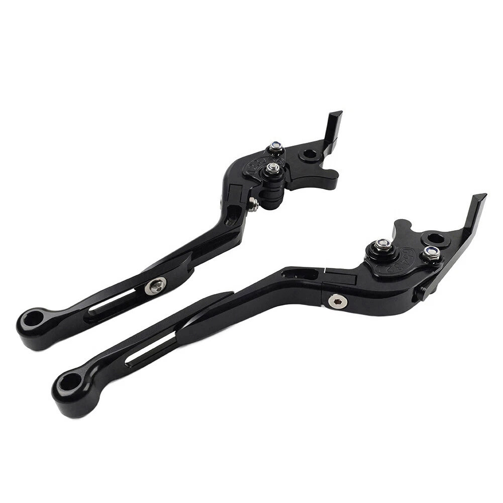 Extendable Brake Clutch Levers for BMW F650GS (2002-2007) Black