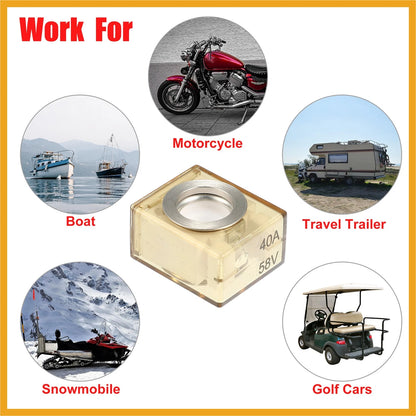 Fuse Terminal 40A Marine Battery Fuse Terminal for Boat