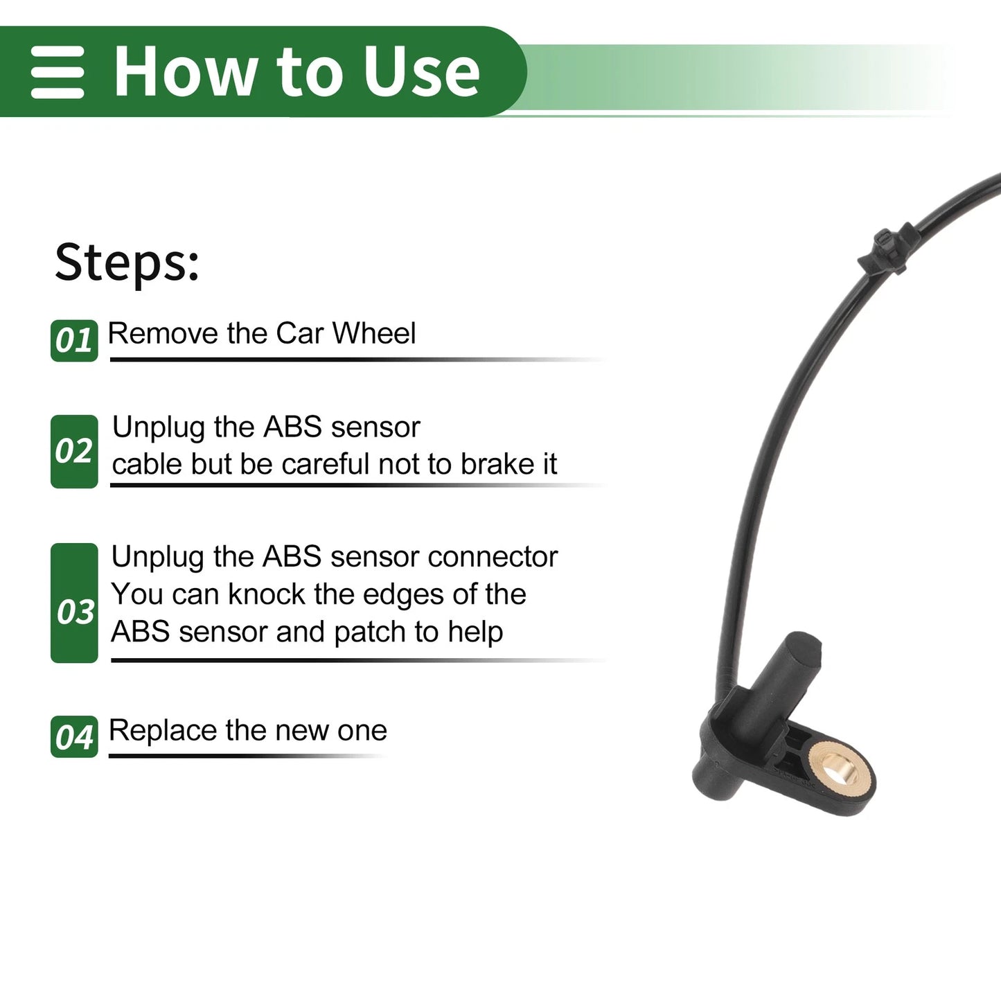 ABS Wheel Speed Sensor for Nissan 370Z 2009-2014 Rear Right