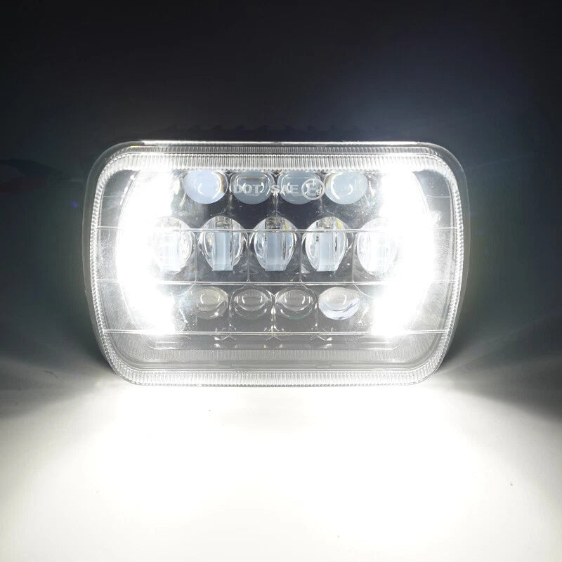 Brightest 5x7" 7x6" Rectangle LED Hi/Lo Headlight Assembly for Universal Vehicles