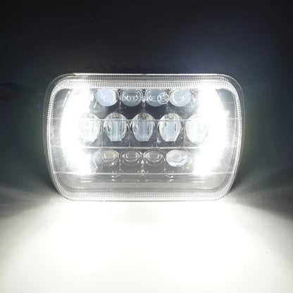 Brightest 5x7" 7x6" Rectangle LED Hi/Lo Headlight Assembly for Universal Vehicles