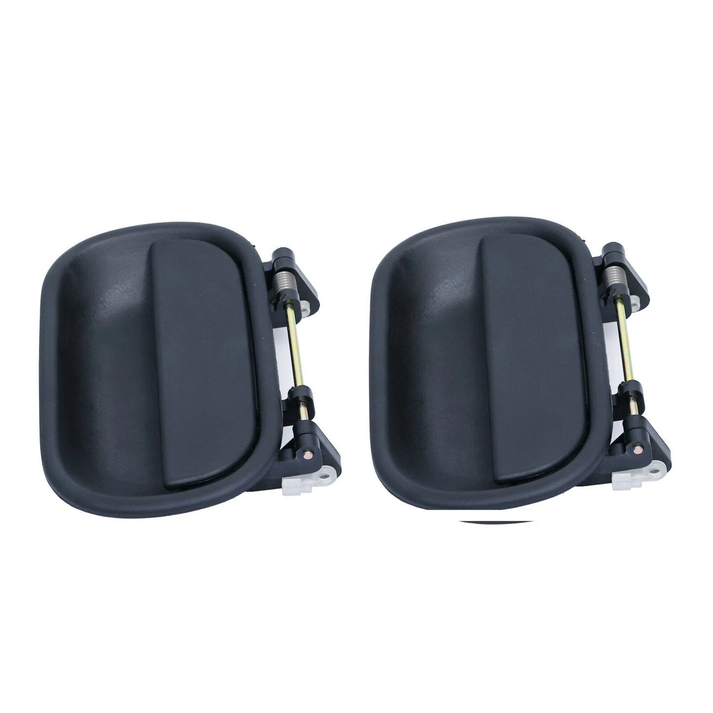 2 x Front Outer Door Handles Black for Isuzu N Series (1994-2008)