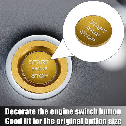 Gold Tone Start Stop Button Cover Kit for Land Rover Discovery, Range Rover