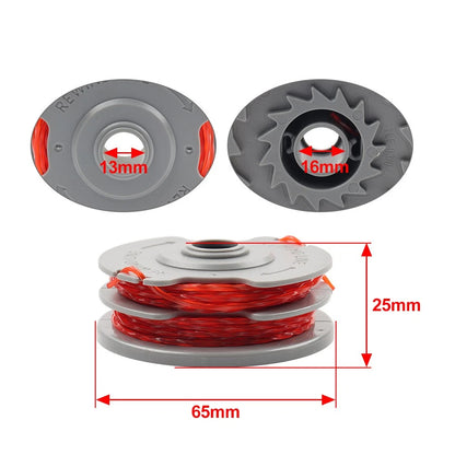 4pcs Trimmer Spool & Line 1.5mm 36ft for Flymo FLY021