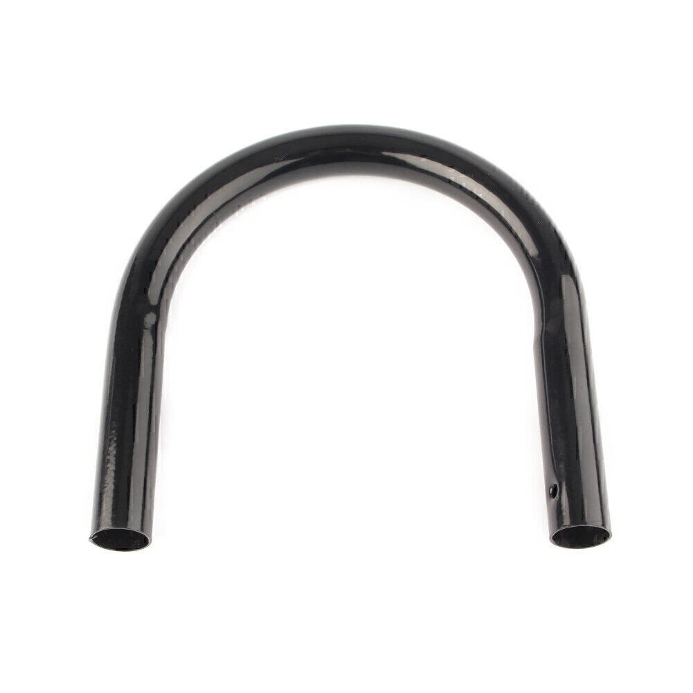 Black Stainless Steel Rear Seat Hoop Loop Frame Trim for Universal Cafe Racer