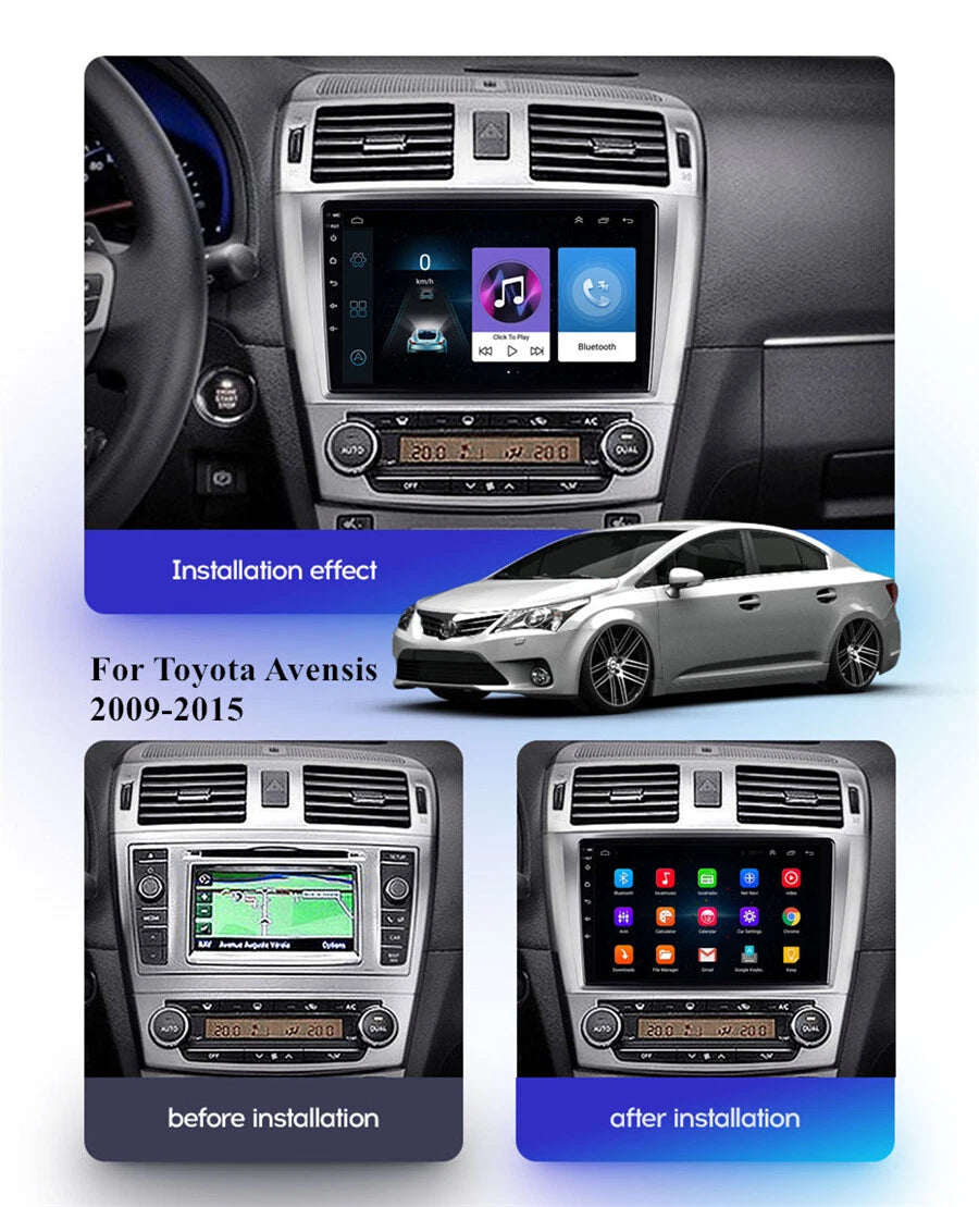 9" Android 11 Stereo Radio GPS  32GB for Toyota Avensis (2009-2015)