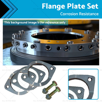 2.5" Stainless Steel Exhaust Flange Gasket Plate for Universal Vehicles (300)