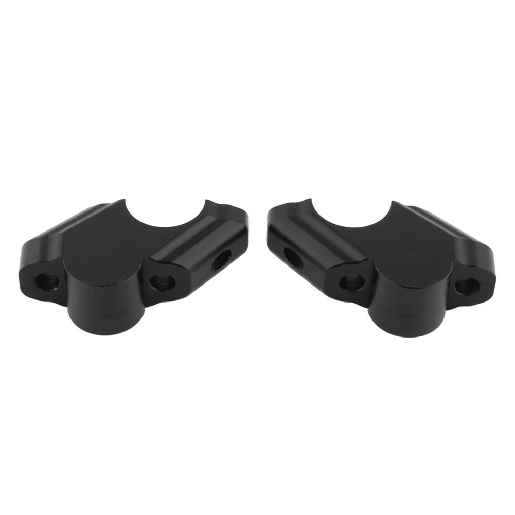 Black Offset Handlebar Riser Clamp for Yamaha Tenere 700 (2019-2025)