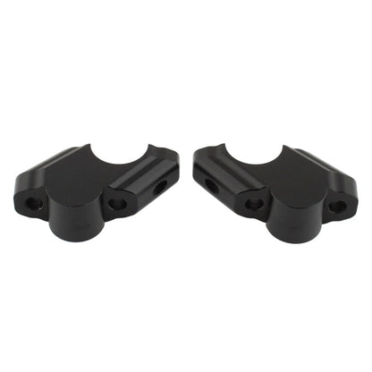 Black Offset Handlebar Riser Clamp for Yamaha Tenere 700 (2019-2025)