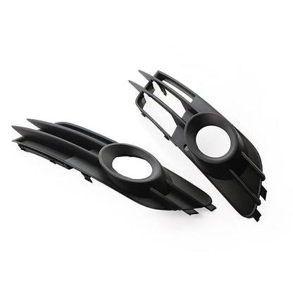 Black Front Bumper Fog Light Grille for Audi A6 C7 (2012-2015)