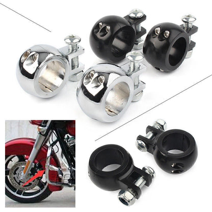 1-1/4" Crash Bar Mount Clamp for Harley Engine (Fits Various Models)