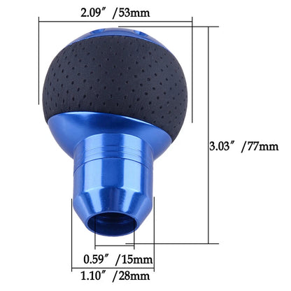 Leather Round Ball Shape Universal Car Gear Shift Knob for Various Models