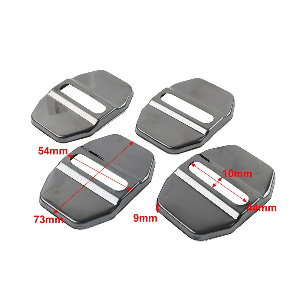 Silver Car Door Lock Protective Cover for BMW F40 F45 G20, Benz C-Class, Maserati