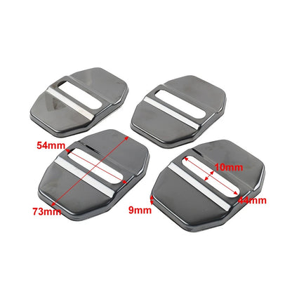 Silver Car Door Lock Protective Cover for BMW F40 F45 G20, Benz C-Class, Maserati