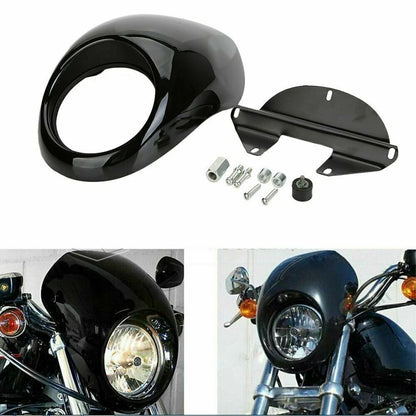 Front Headlight Fairing Mask Cover for Harley XL883/1200 (2004-2023)