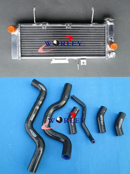 Aluminum Radiator + Red Hose for Suzuki SV650N SV650 2003-2004