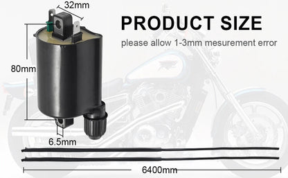2 x Ignition Coils + Caps for Shadow Spirit 750 (2001-2009)
