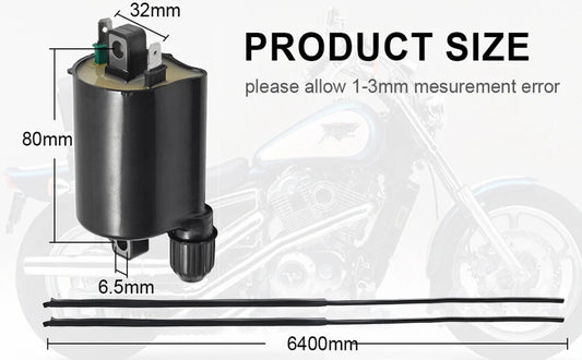 2 x Ignition Coils + Caps for Shadow Spirit 750 (2001-2009)