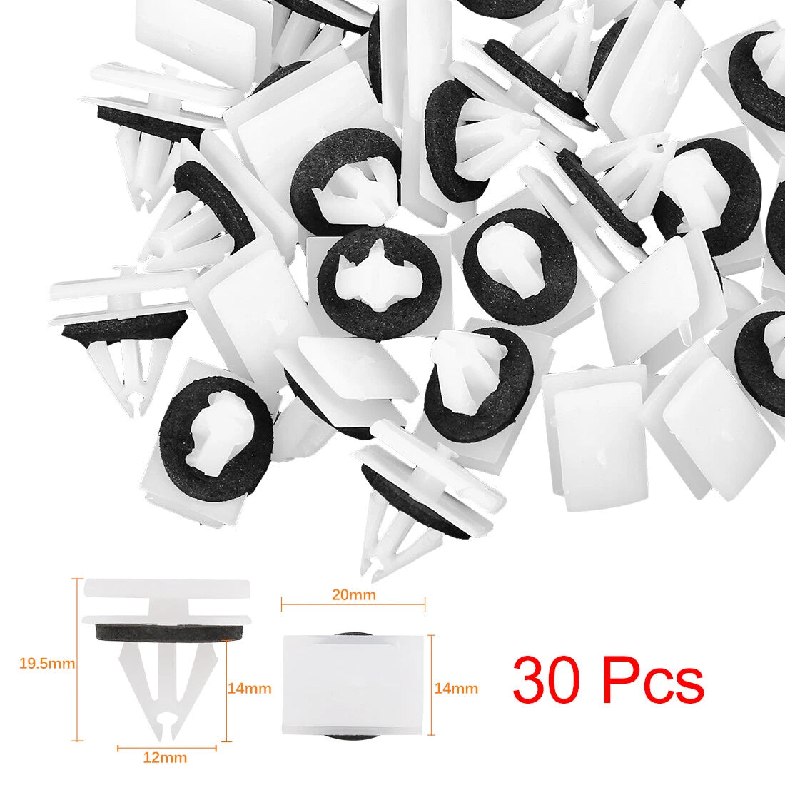 30 x Plastic Rivet Fastener Clips for Ford Escape, F-150, Mustang (2001-2023)