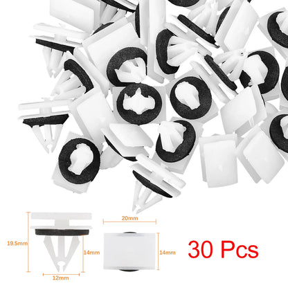 30 x Plastic Rivet Fastener Clips for Ford Escape, F-150, Mustang (2001-2023)