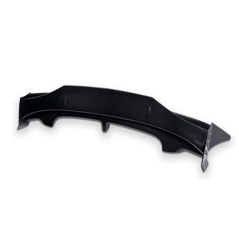 Real Carbon Fiber Double Rear Spoiler  Roof Wing For Mini R55 R56 Clubman