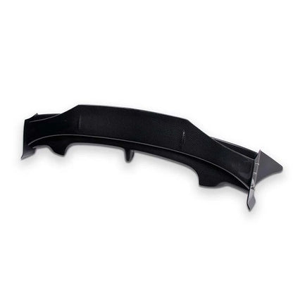 Real Carbon Fiber Double Rear Spoiler  Roof Wing For Mini R55 R56 Clubman