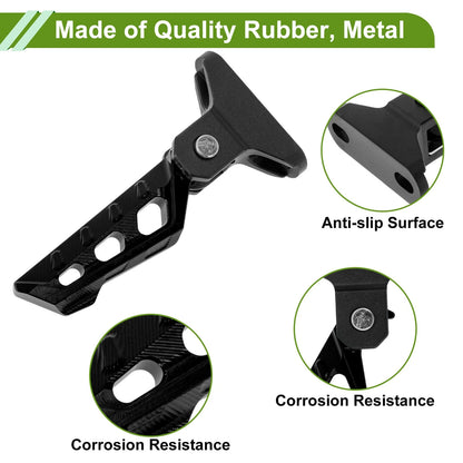 FootPegs 6.3" Black 1 x Set w/Screws Washers Wrench for Motorcycle