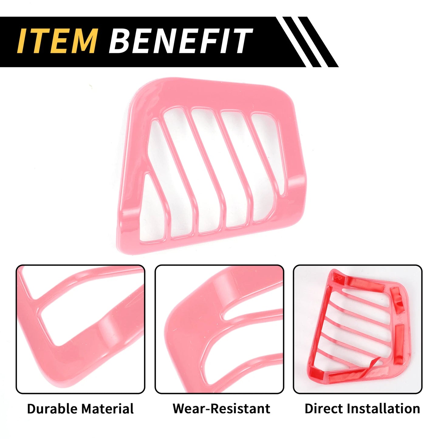 Dashboard Side Air Vent AC Outlet Cover Trim for Jeep Wrangler JL (18-24)