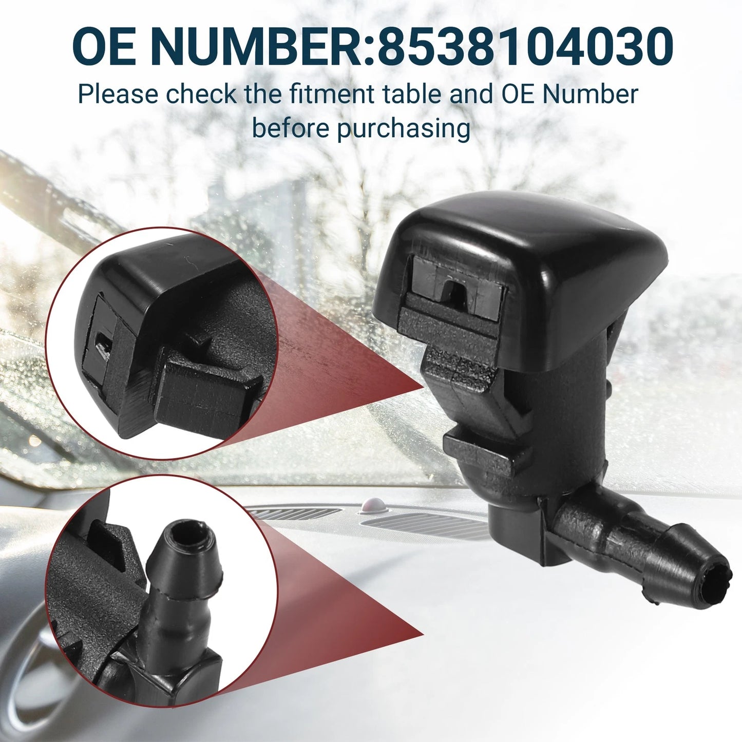 Windshield Washer Nozzle Set for Toyota Tacoma