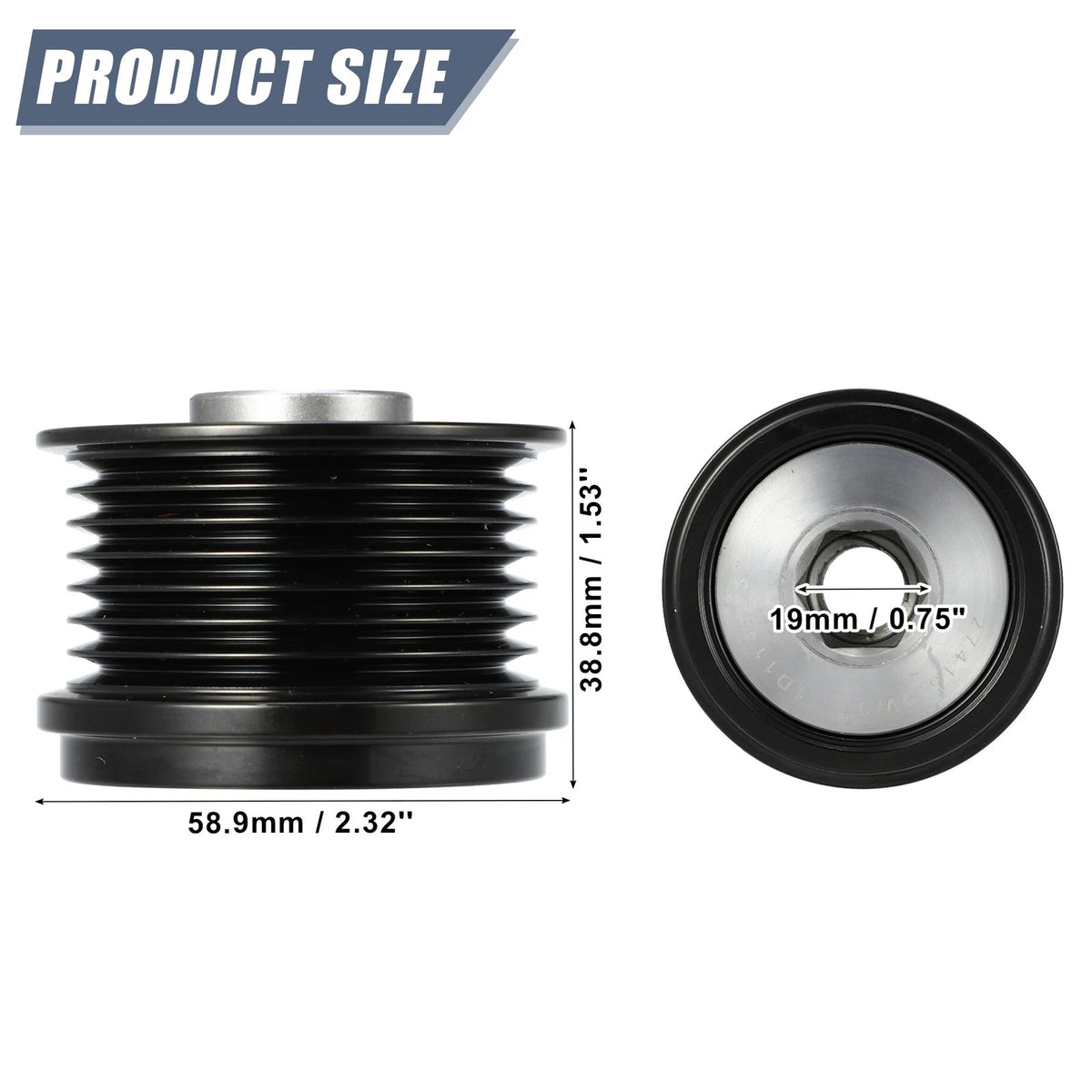 Alternator Clutch Pulley for Lexus ES350 V6 3.5L (2007-2018)