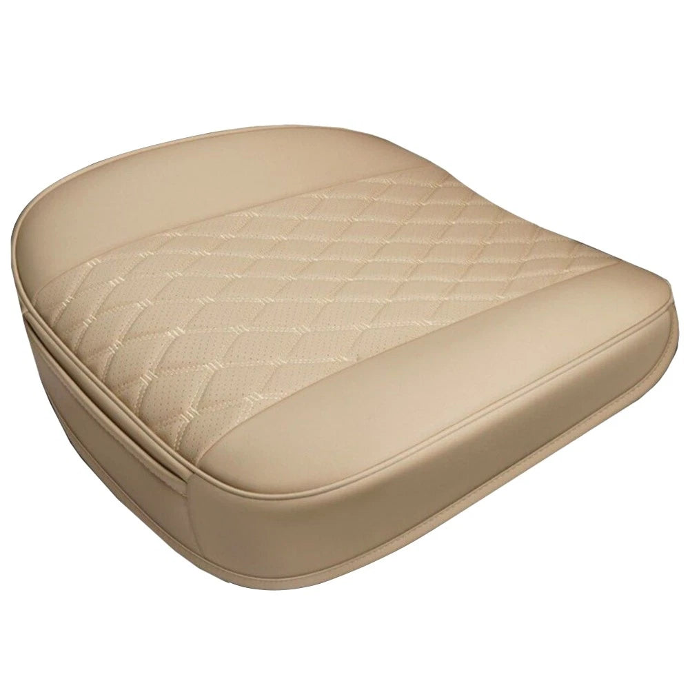 Beige PU Leather Car Seat Cushion Covers for Various Models