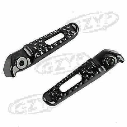 Rider Rear Foot Pegs Set for Honda CBR600RR (2003-2014) - Black Footrests