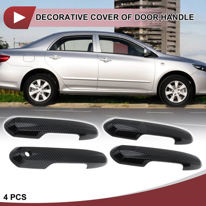 4 Pcs Carbon Fiber Door Handle Covers for Toyota Rav4 (2019-2024)