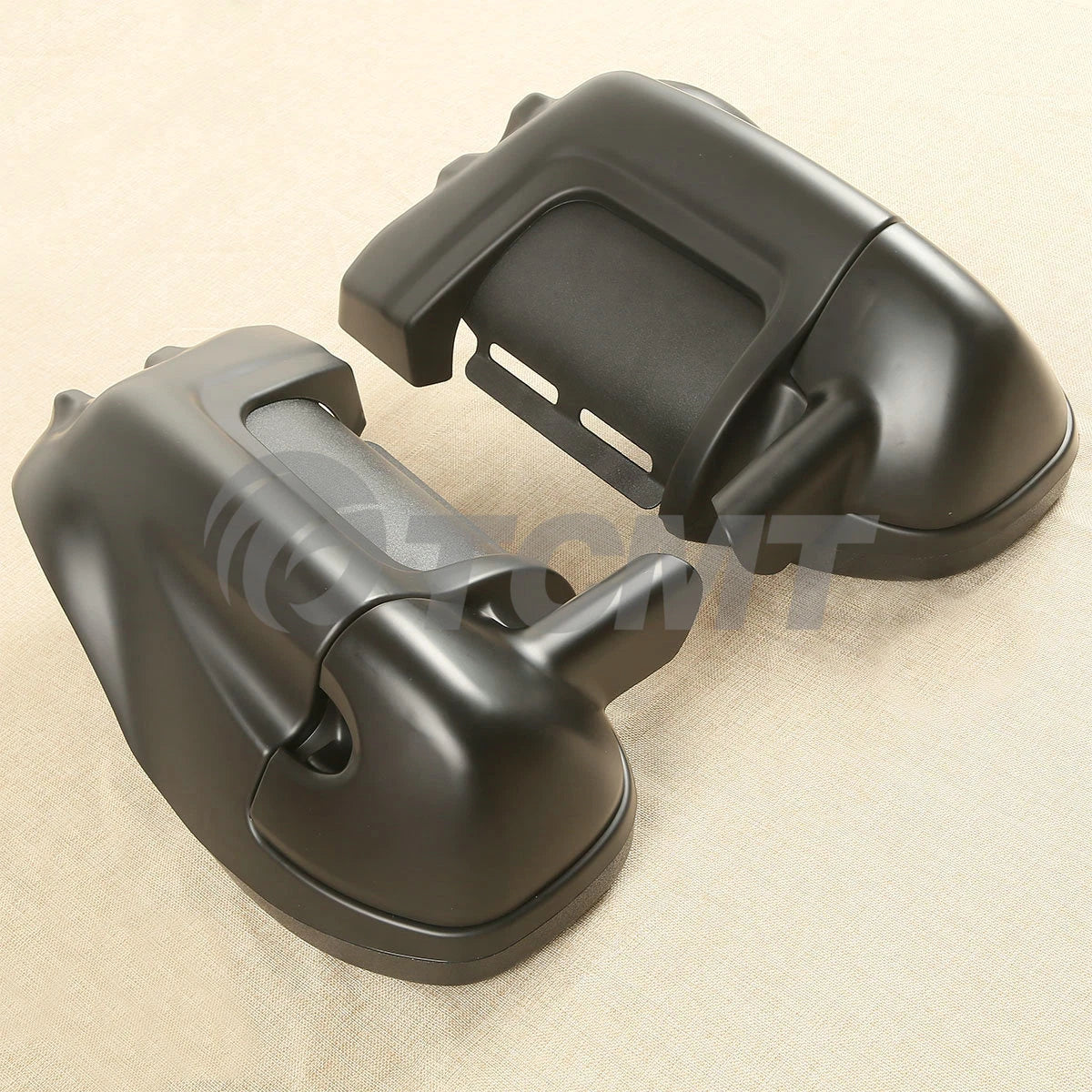 Matte Black Lower Vented Leg Fairing Glove Box for Harley Touring (1983-2013)