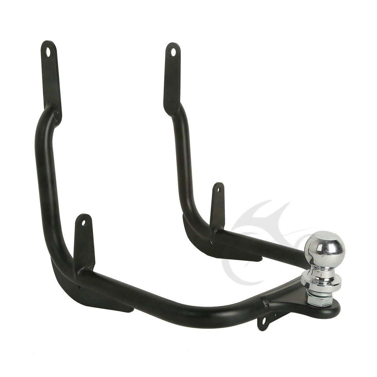 Black Trailer Hitch Tow Receiver for Harley Street Glide, Road King (2014-2016)