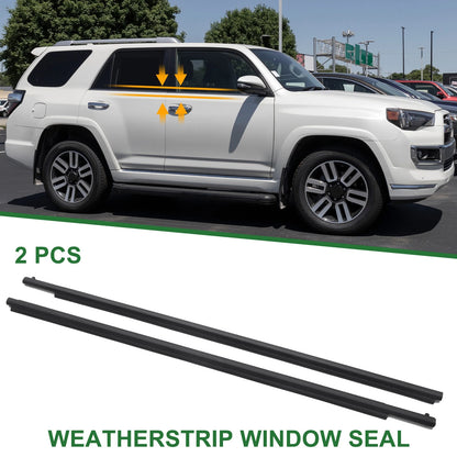 Front Left & Right Weatherstrip Window Seals for Toyota