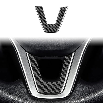 Soft Carbon Fiber Steering Wheel Trim Kit for Toyota Corolla 2019-2024