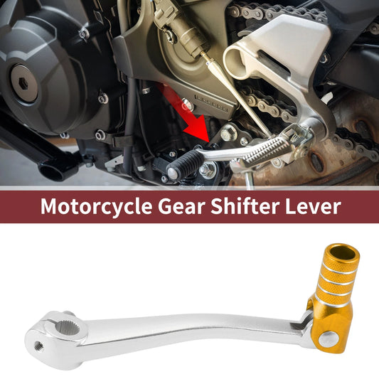 Shifter Lever Folding Motorcycle Gear for Bosuer 125 Silver Tone Gold Tone
