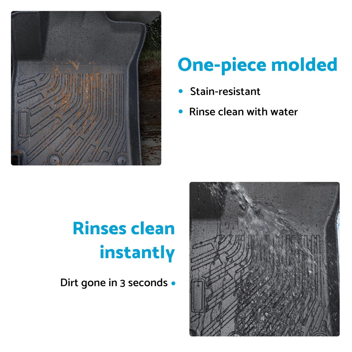 4Pcs TPE 3D Floor Mats Boot Liner for Toyota RAV4 (2019-2023)