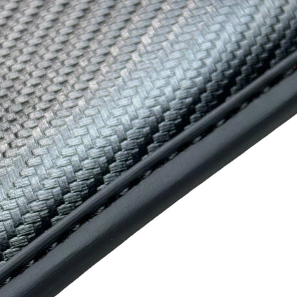 Red Floor Mats for Ferrari SF90 Stradale with Carbon Fiber (2020-2023)