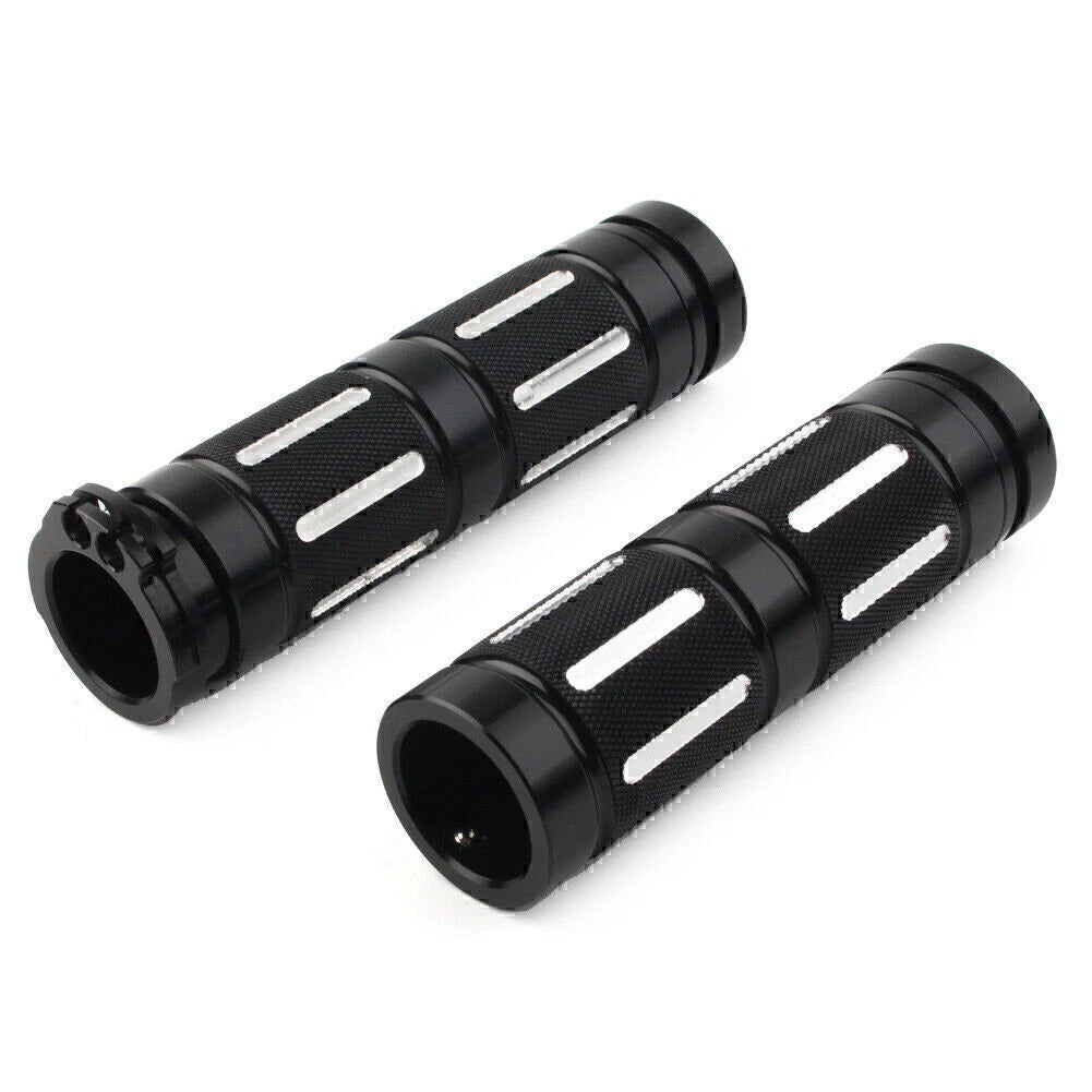 CNC 1" Motorcycle Handlebar Hand Grips for Harley Dyna Wide Glide EFI